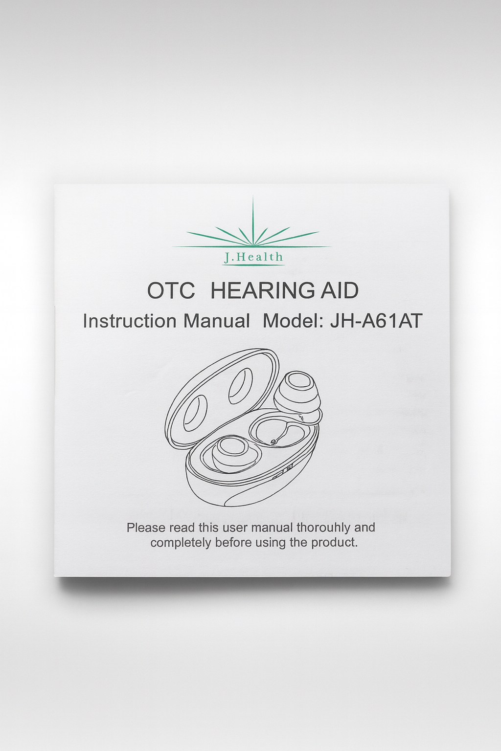 J.Health OTC Hearing Aids β Rechargeable, Noise Reduction, Medical-Grade Clarity