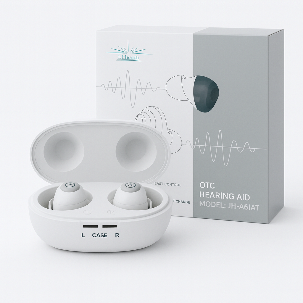 J.Health OTC Hearing Aids – Rechargeable, Noise Reduction, Medical-Grade Clarity